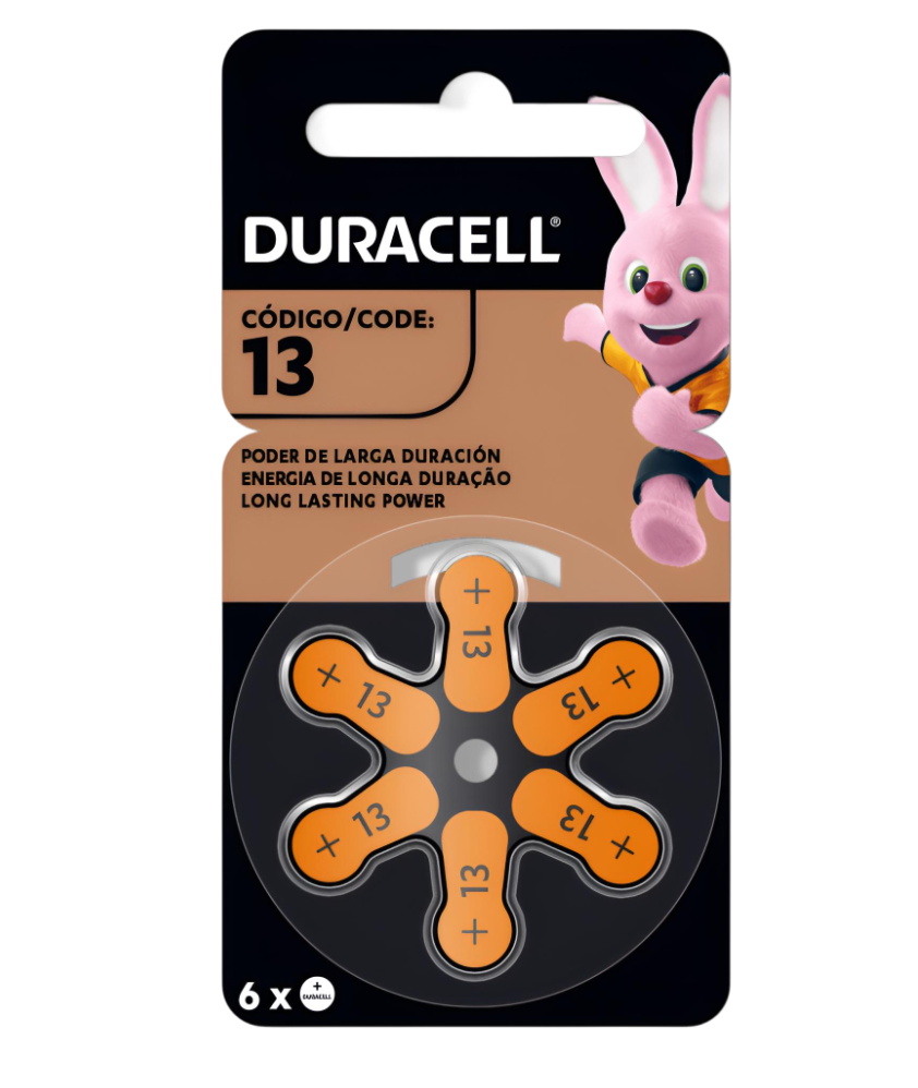 Pilas Duracell 13 de Audiolog�a </br> Pack de 6